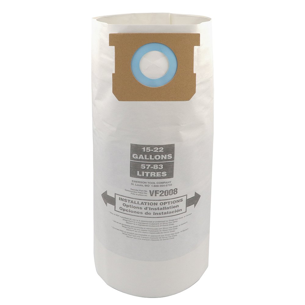 Vacuum Cleaner Filter Bag Compatible with Shop Vacs 15-22 White 1 Layer Vacuum Cleaner Accessories