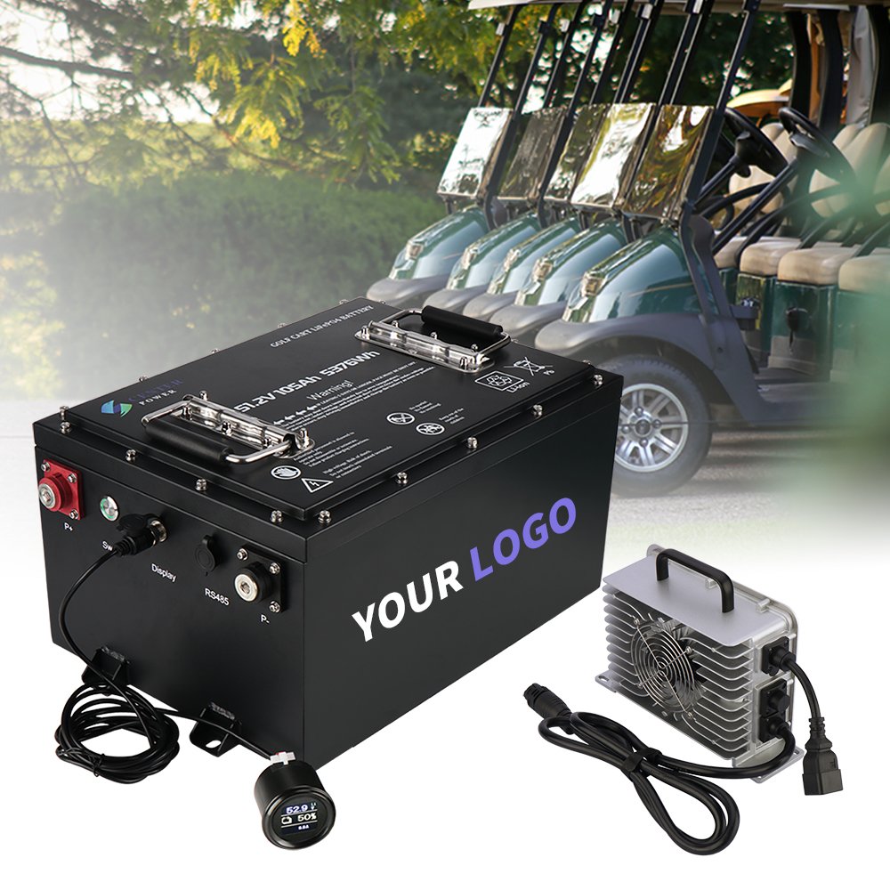 Center Power 36V 48V 51.2V 72V 96V Electric Golf Cart EV Batteries 51.2V 105Ah Golf Cart Battery