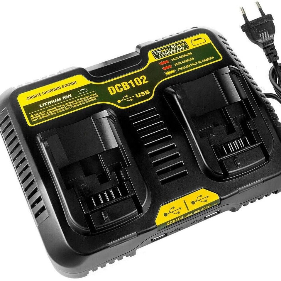 12V 20V Lithium-Ion Power tool Battery Charger For Dewalt Fast Charge DCB102 DCB112 DCB115 DCB118