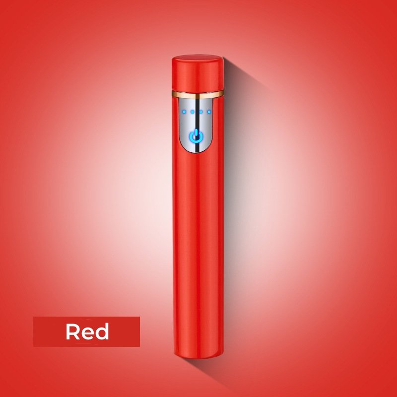 Mini Rechargeable Inductive Lighter For Smoking Accessories Windproof Tungsten Wire Battery Power Metal Lighter USB changing