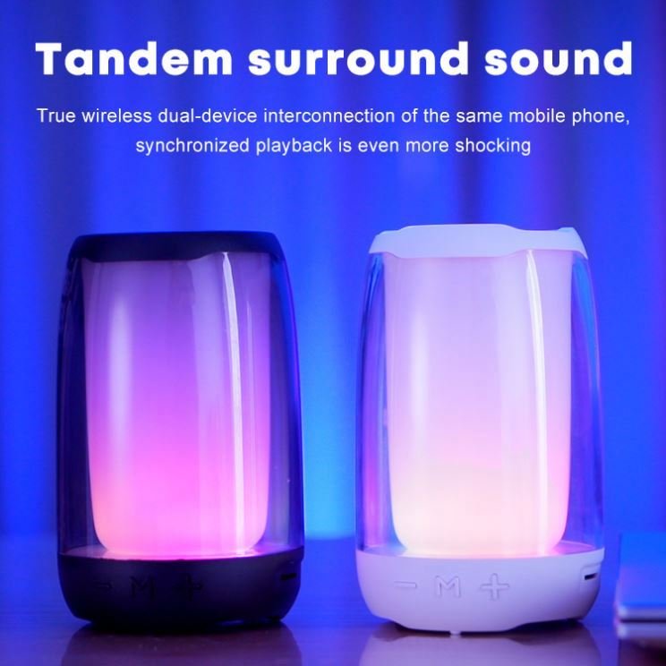 Mobile phone accessories 2023 New Arrival Wireless Speaker Super Mini RGB Portable Colorful Led Light Blue tooth Speaker For Home Party TF/AUX