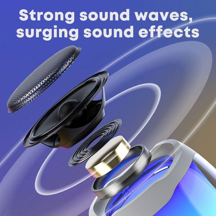 Mobile phone accessories 2023 New Arrival Wireless Speaker Super Mini RGB Portable Colorful Led Light Blue tooth Speaker For Home Party TF/AUX