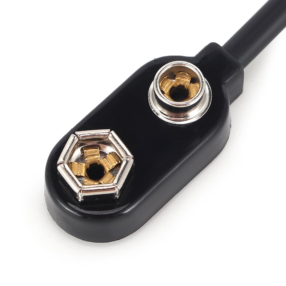 Professional Eco-Friendly 9V Battery Shell, Black Rubberized Body with Durable Cap