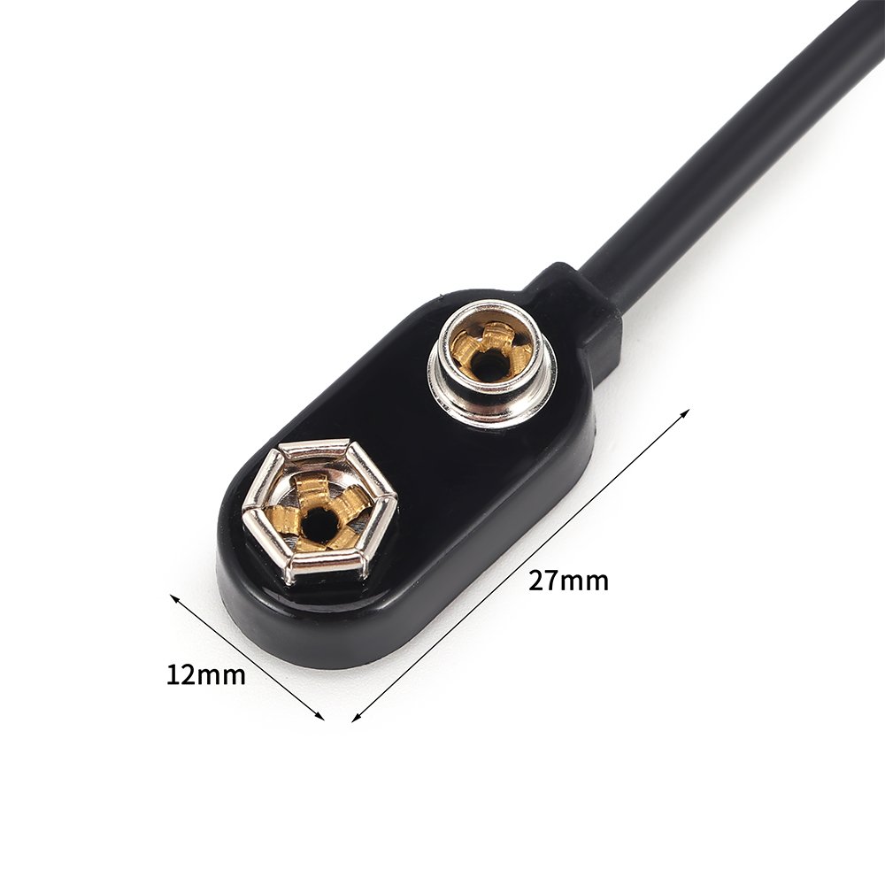 Professional Eco-Friendly 9V Battery Shell, Black Rubberized Body with Durable Cap
