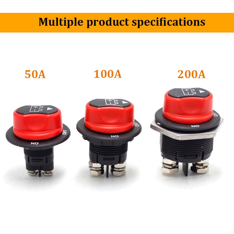 100A 32VDC Battery Switch Master Isolator Dual Battery Disconnect Waterproof Kill Switch for Car