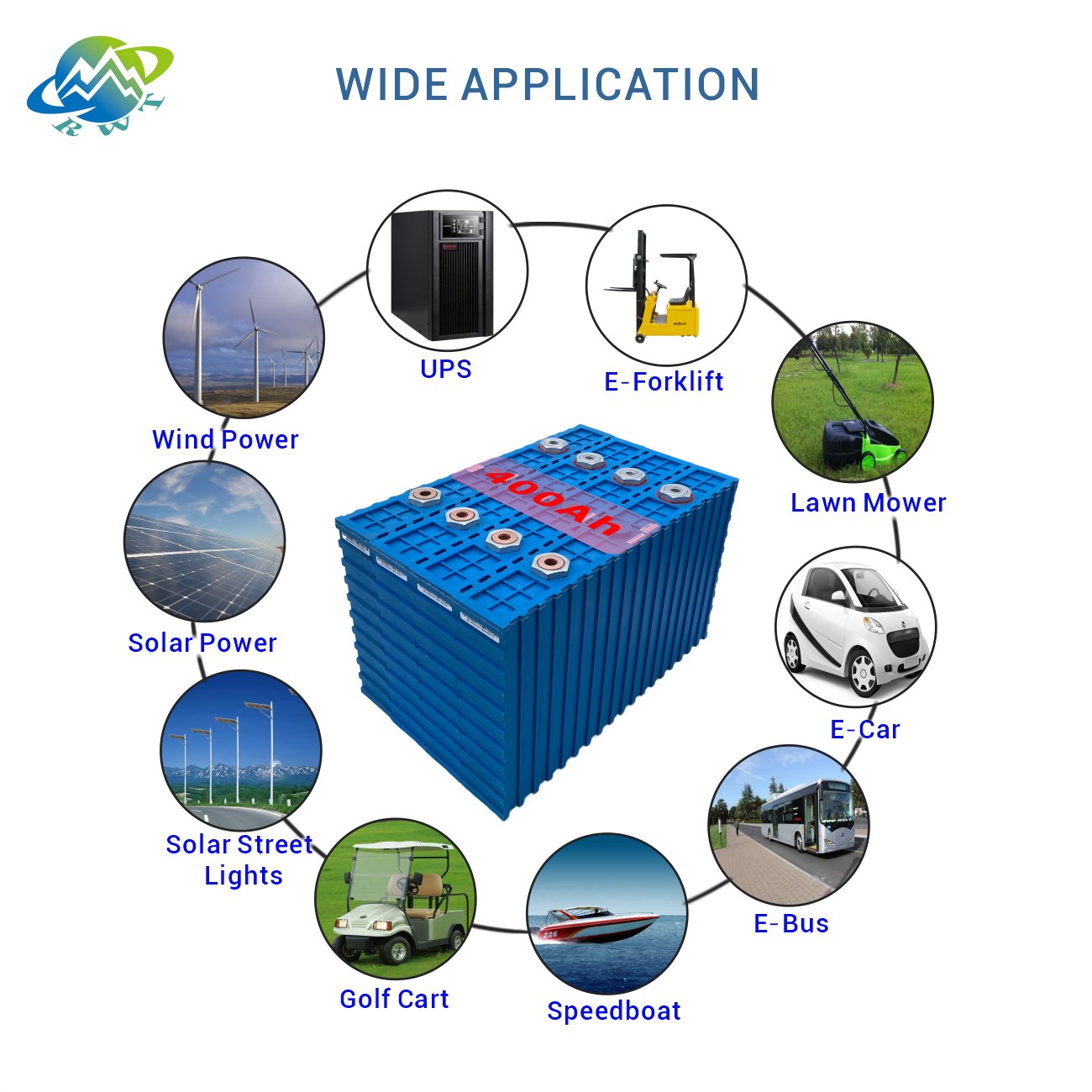 RWT 12v 400ah Lead Acid Battery 200ah Storage For Crane Lithium Solar Battery 48v 400ah Lifepo4 Battery 3.2v 400ah