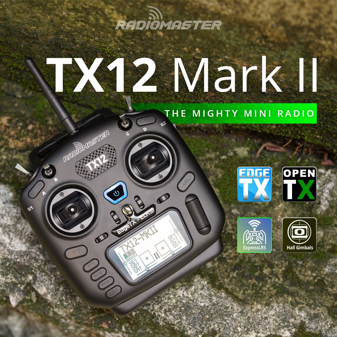 RadioMaster TX12 MKII ELRS 16CH Support OPENTX and EDGETX Remote Control Transmitter for RC Drone parts FPV UAV Accessories