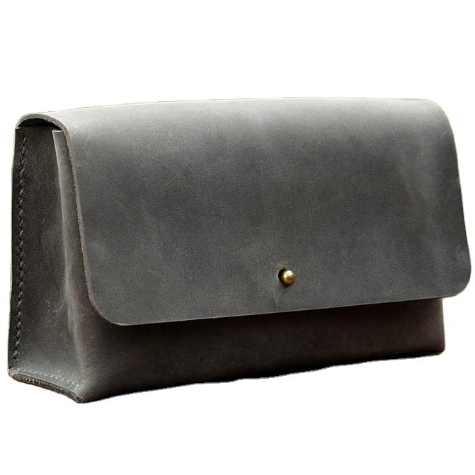 High Quality Handmade Genuine Leather Cable Roll and Earphone Case Travel-friendly Storage Bag for Phone Charger More-Buy Now!