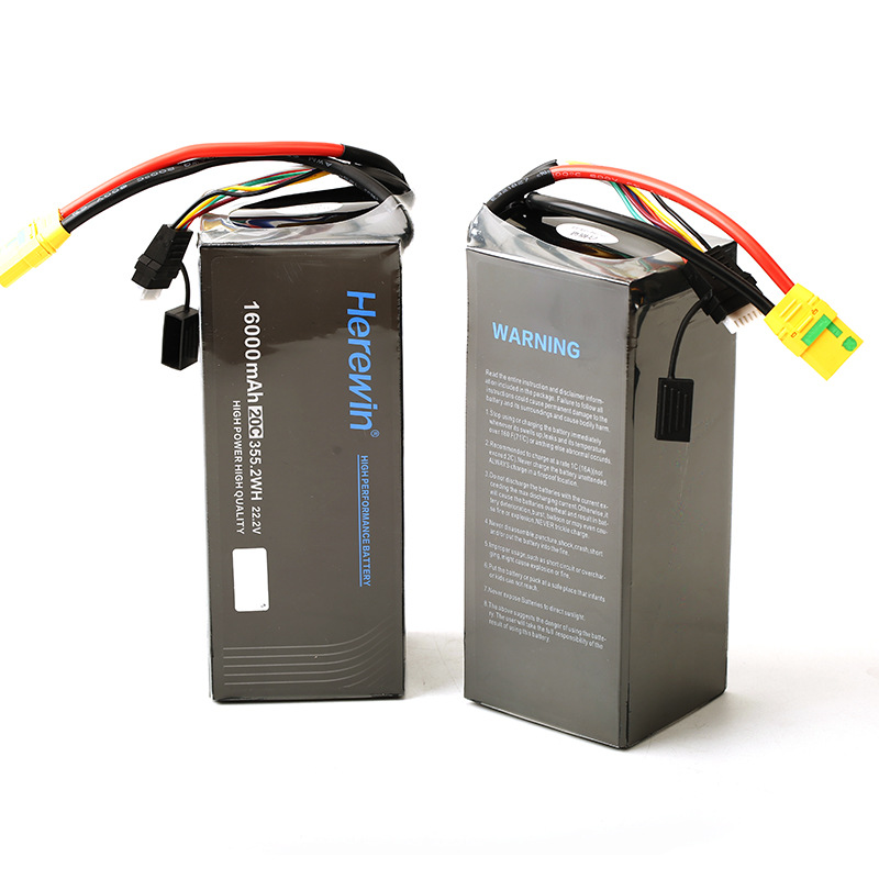 Long Cycle Life Lithium ion Battery Jarwin 22.8V 6S 16000mah Agri Batteries 16000mAh UAV AI Drone Battery Pack For Drone AI UAV