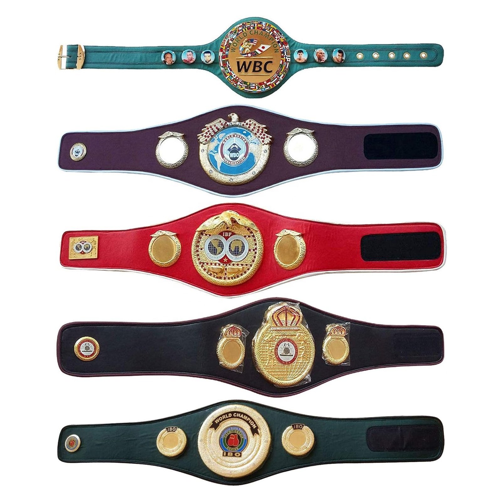 IBO IBF WBA WBC WBO Adult Boxing Championship Title Belts New IBF Boxing Championship Belt