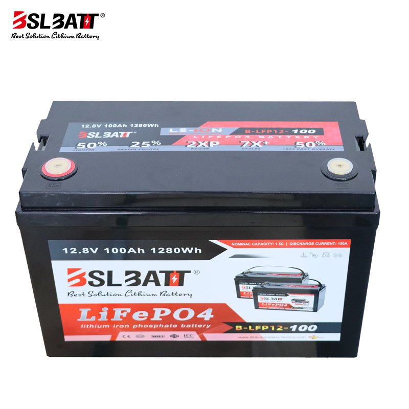 BSLBATT sola rlithium ion batteries lifepo4 12v 100ah battery eu stock