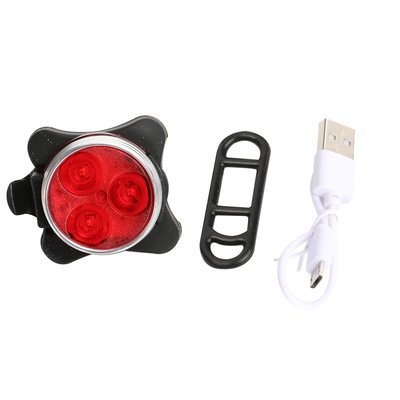 Led Bicycle Flashlight Night Warm Light USB Charging Mountain Race Rode Bike Accessories Bike led Lights Set