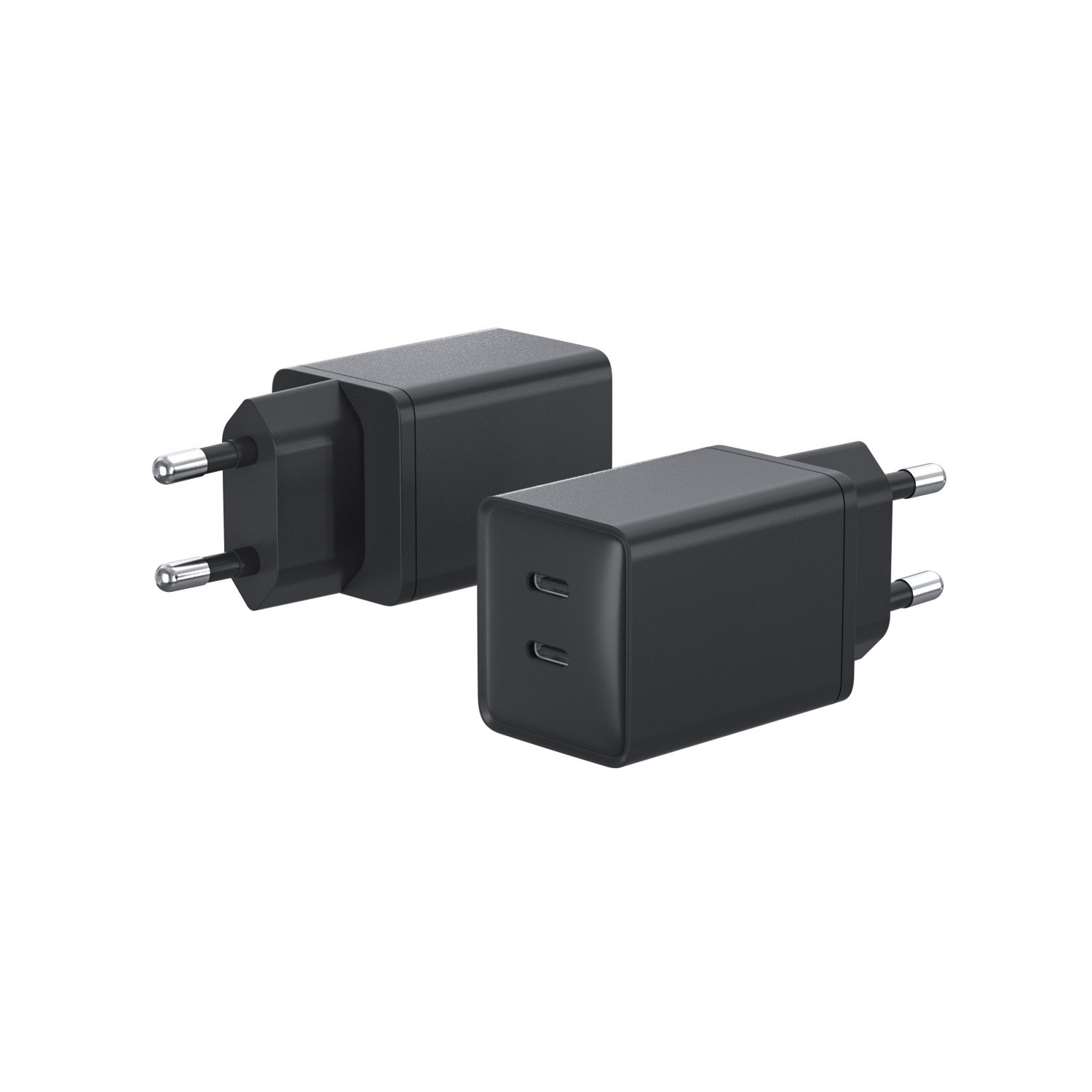 China Factory 45W Dual Type-C PD Fast Phone Accessories Electronic Trending Smart Battery GaN Wall Charger Power Supply Adapter