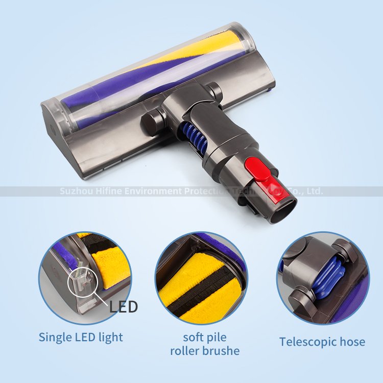 Electric V10 V8 V7 Dysons Head Brush V15 V11 V10 V8 V7 Dysons Brush Vacuum Cleaner Spare Parts Floor Carpet Brush Accessory