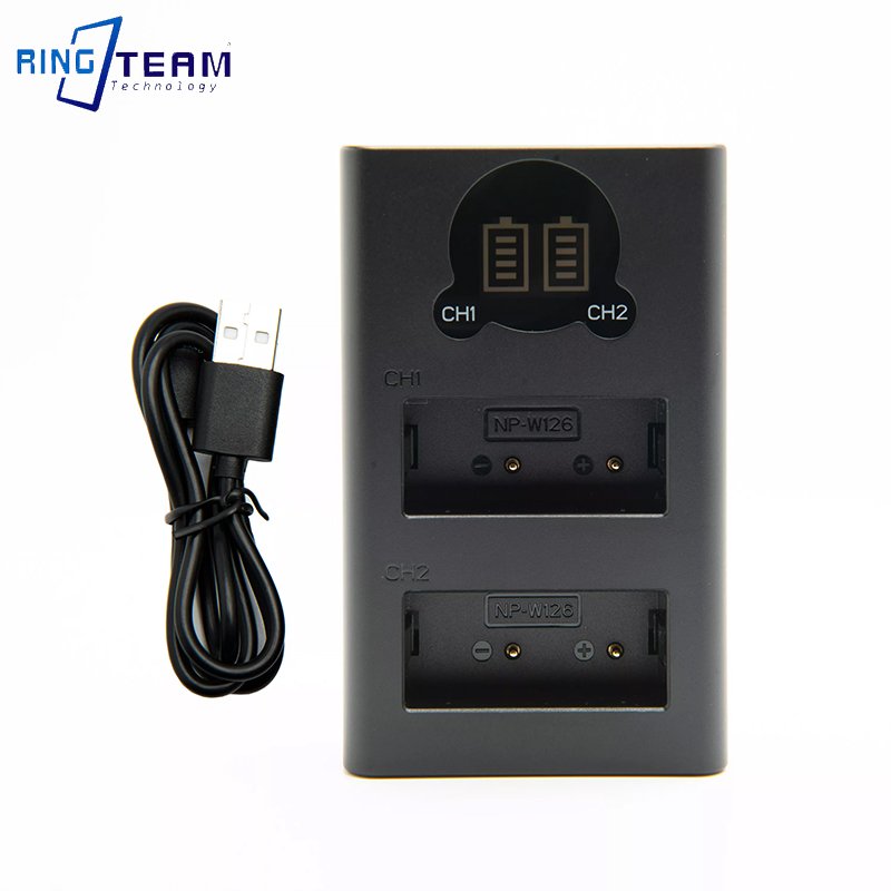 Suitable For FUJI NP-W126/W126S Camera XS10 XT30 XT20 XT3 XA7 X100V X100F XT200 XA5 XPRO3 XPRO2 USB Battery Charger Accessories
