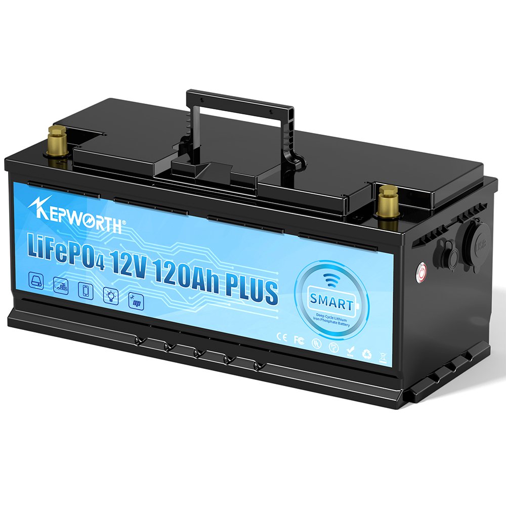 EU Ukraine Stock Solar Energy Storage Systems Lifepo4 12v 100ah Lithium Ion Battery 12v Lifepo4 120AH Battery with Bluetooth