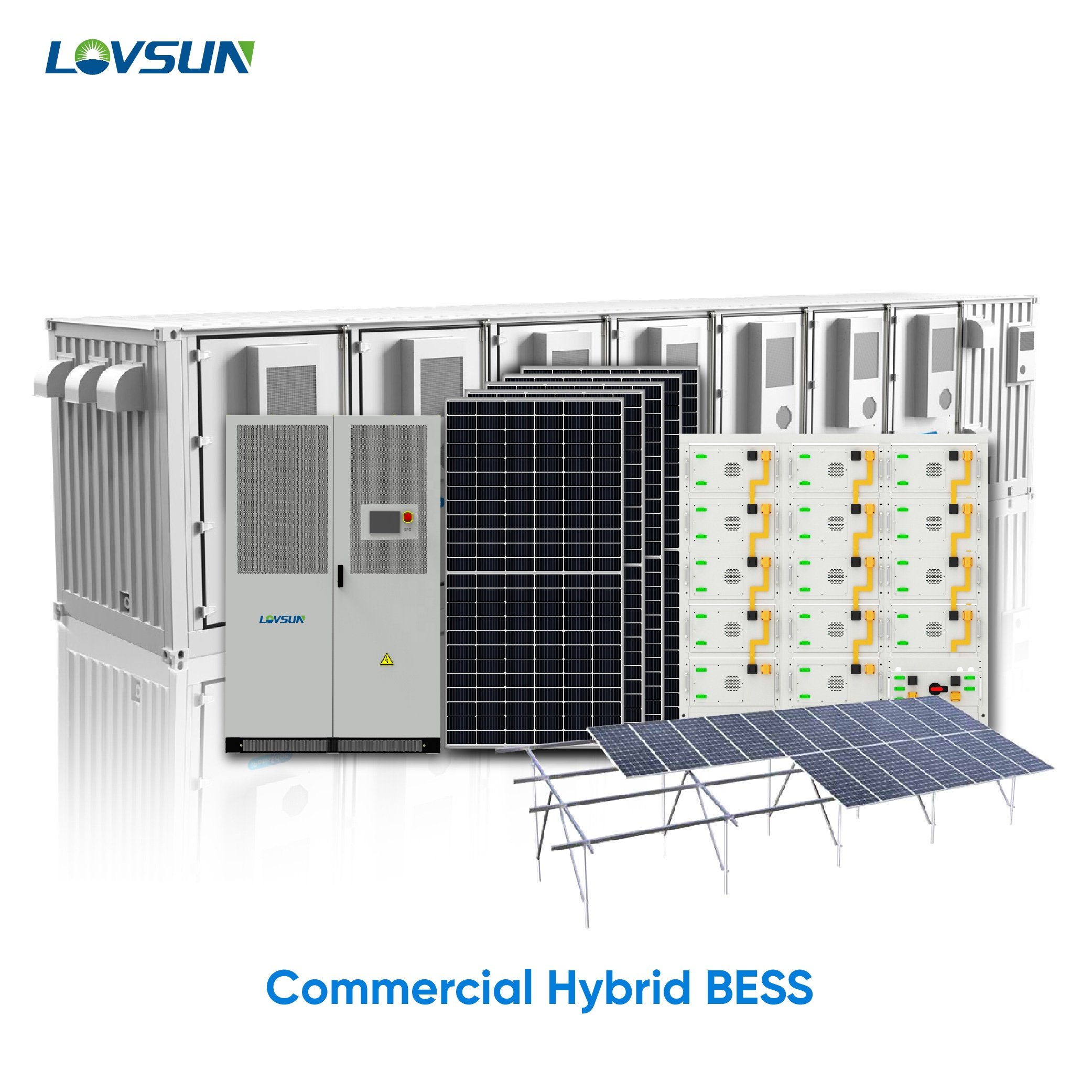 Full Set Solar Energy Storage System 1mw 2mw 3mw 4mw 5mw All Accessories Included Hybrid ESS System for Industry and Commercial