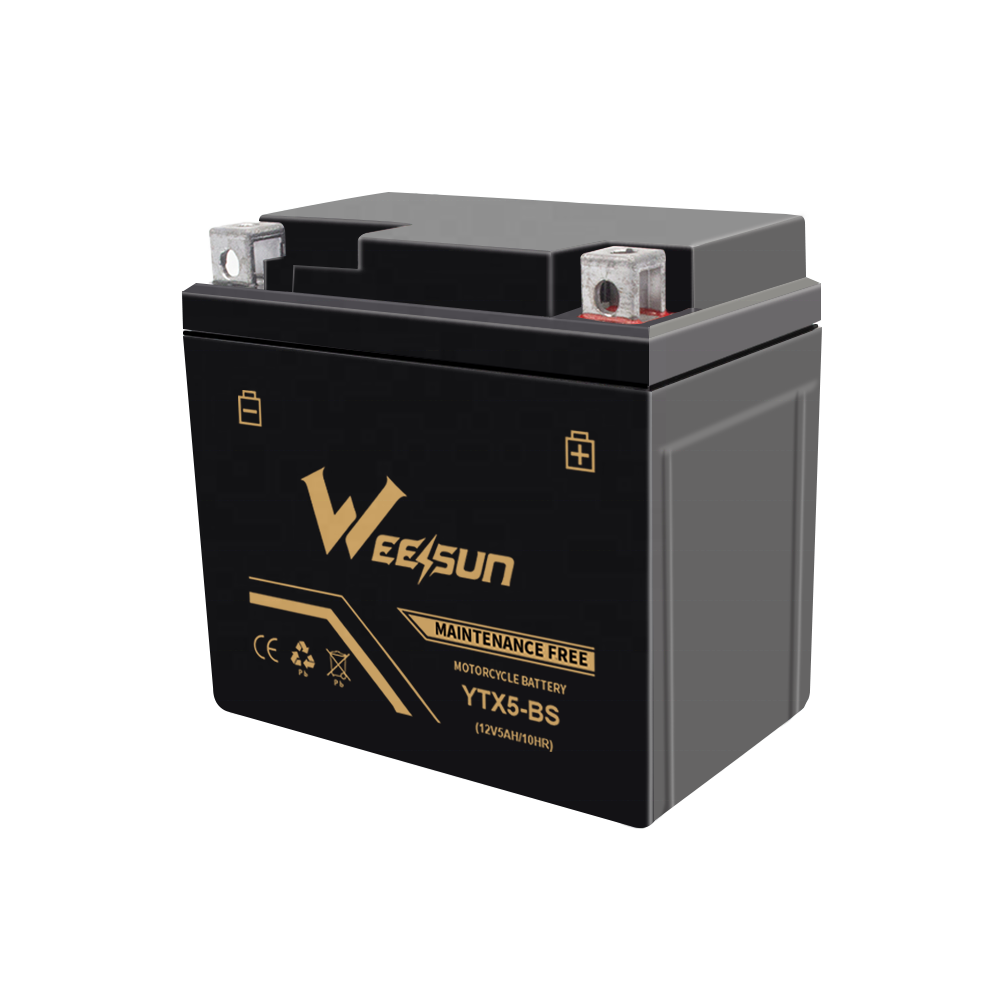 High Quality Rechargeable Good Starting Performance yt5al-bs 12V 5AH Motorcycle Parts Accessories Lead Acid Battery