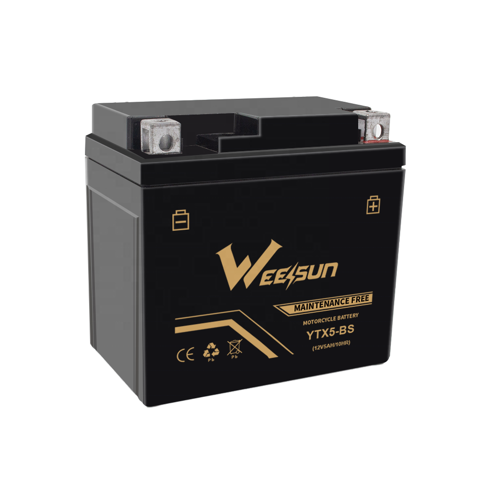 High Quality Rechargeable Good Starting Performance yt5al-bs 12V 5AH Motorcycle Parts Accessories Lead Acid Battery