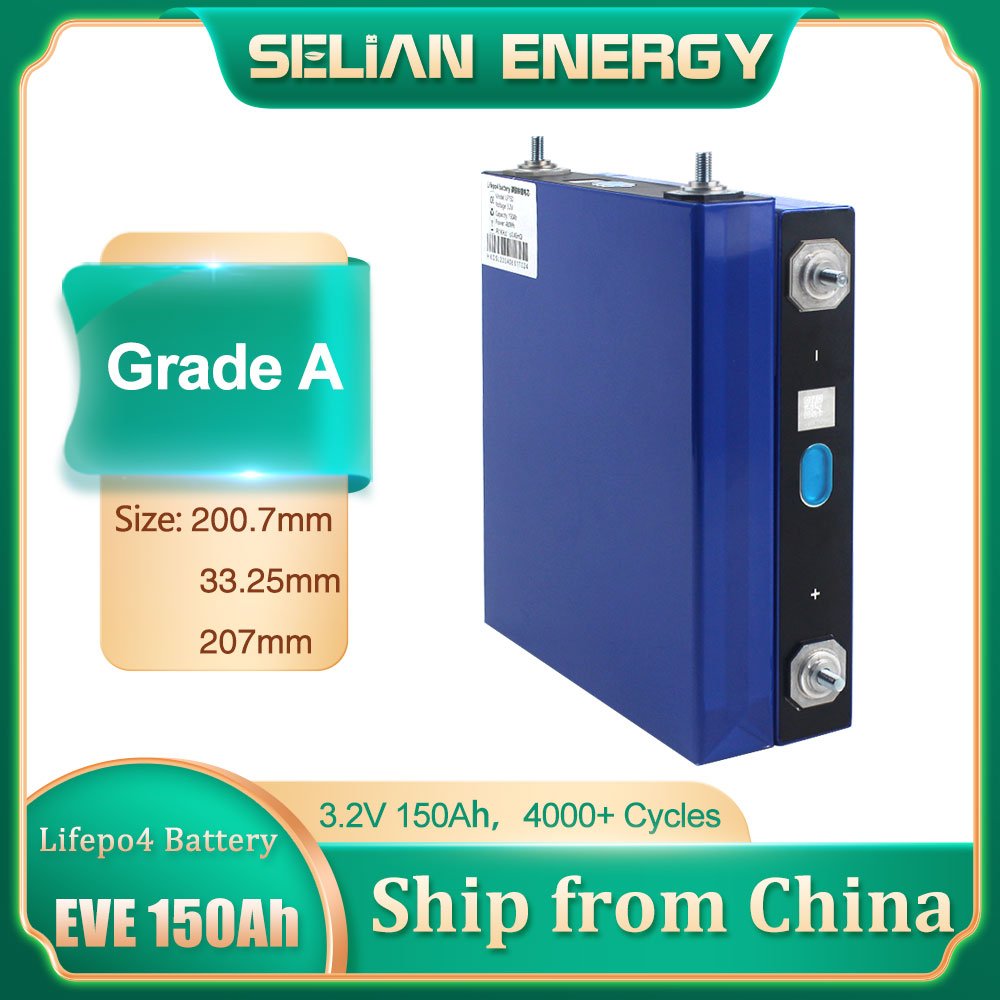 Brand New EVE LF150 150Ah 3.2V 150ah lifepo4 battery 3.2V Lithium ion Lifepo4 Battery Grade A Prismatic Cell For solar system