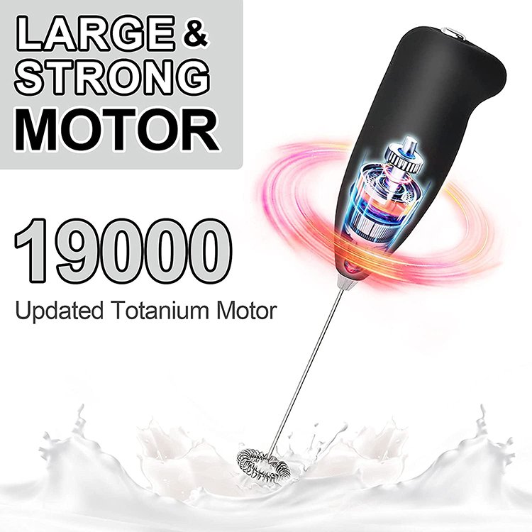 Kitchen Accessories Mini Handheld Electric Battery Operated Egg Coffee Milk Frother Whisk Mixer