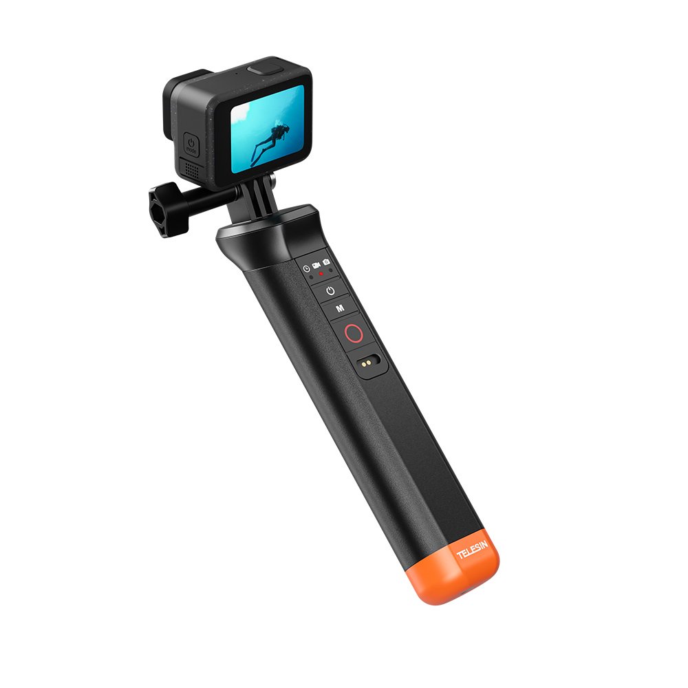 TELESIN action camera accessories for Go Pro 12/11/10/9 portable underwater with Remote Control Floating Hand Grip mount
