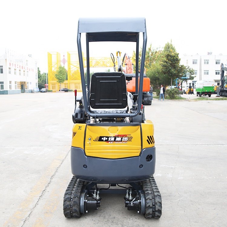 Mini Hydraulic Power Excavator with Thumb Bucket Attachment 1.2ton Operating Weight 2ton Rated Load for Home Use