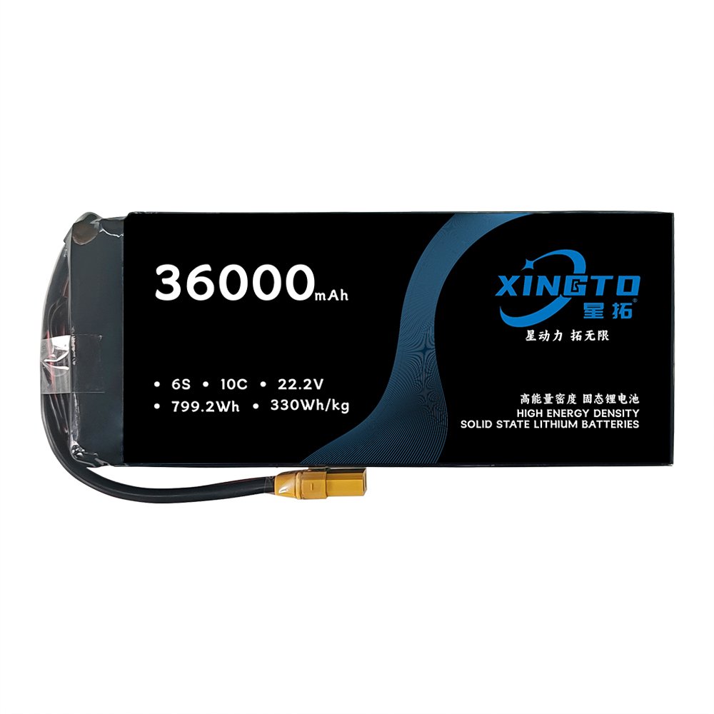 Top ranking Factory Wholesale 6S 36AH 22.2V 330Wh/kg 10C Solid state Lithium Ion Battery For Heavy Duty drone/UAV
