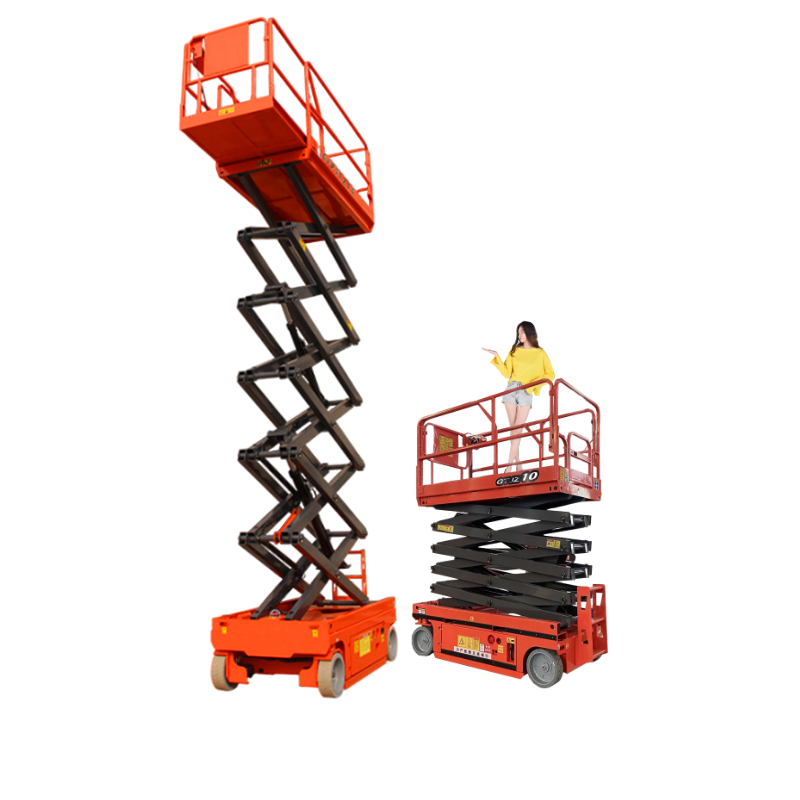 Electric power battery type platform lifters hydraulic scissor man lift High-altitude safety platform