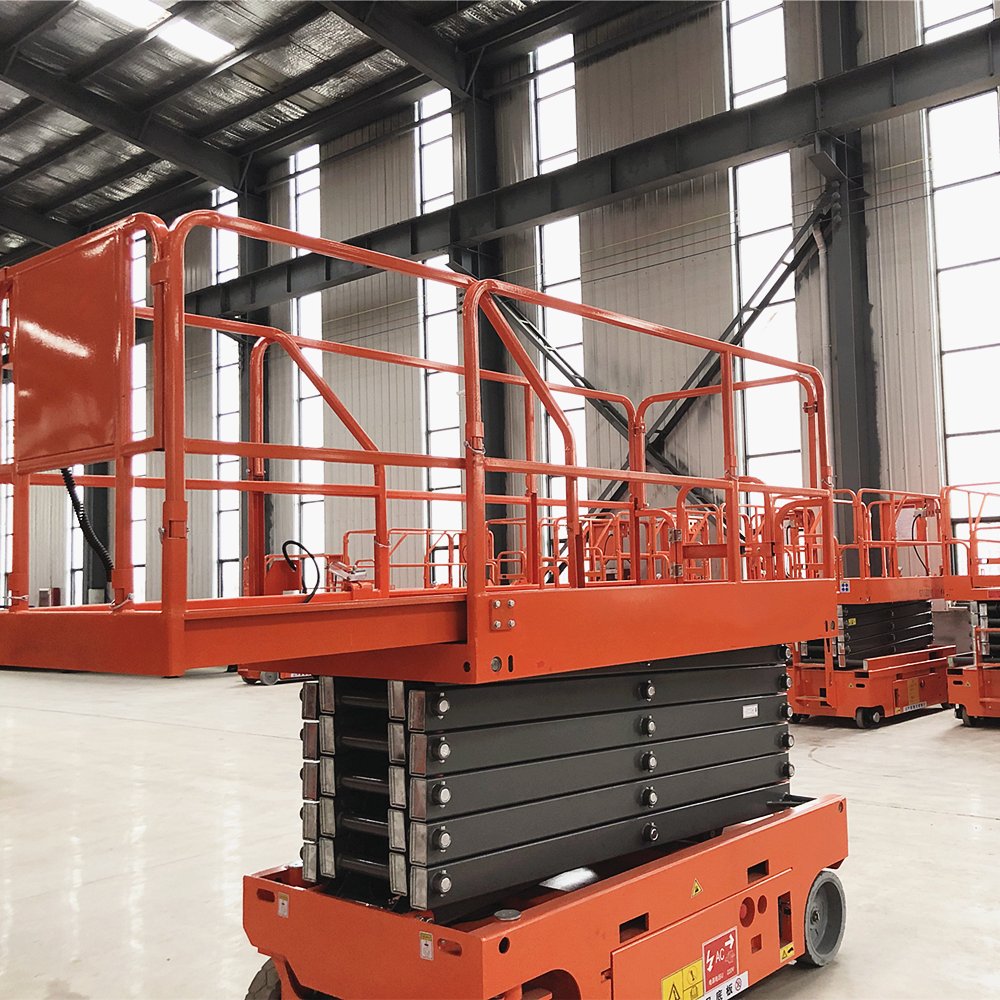 Electric power battery type platform lifters hydraulic scissor man lift High-altitude safety platform