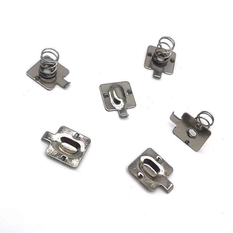 Customizes nickel plated battery springs electrical contact battery accessories pcb plate Touch button spring