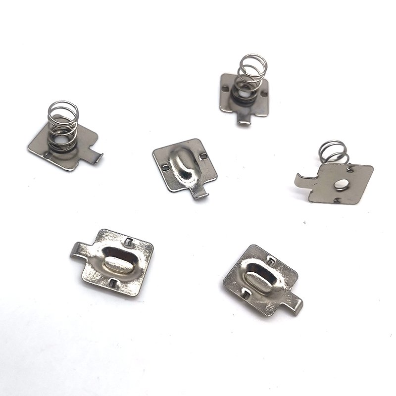 Customizes nickel plated battery springs electrical contact battery accessories pcb plate Touch button spring