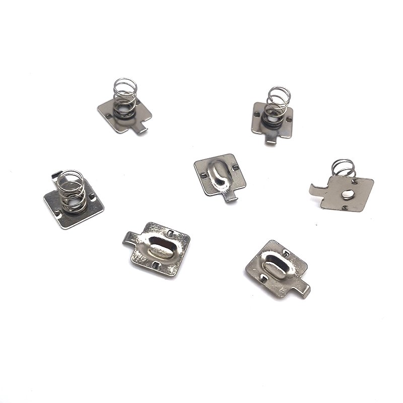 Customizes nickel plated battery springs electrical contact battery accessories pcb plate Touch button spring