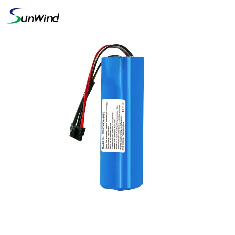 14.4V 6000mAh Inr18650 Mh1-4s2p-300S Replacement Battery for Cecotec Conga 5090 5490 SWLB Robot Vacuum Cleaner Accessories Spare