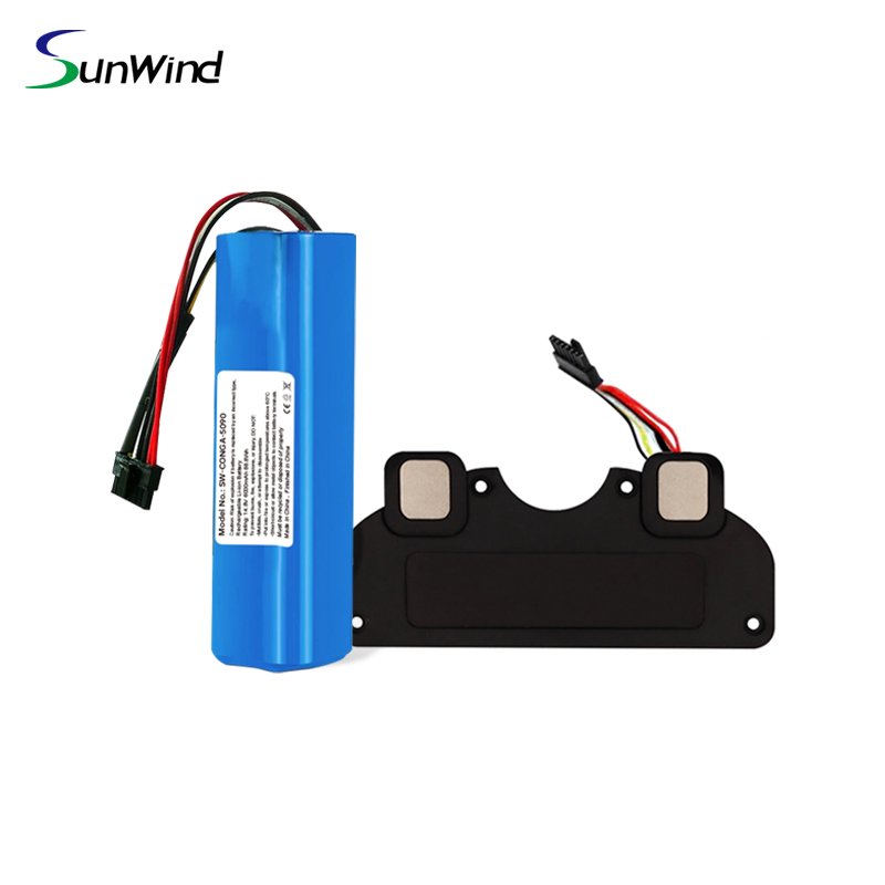 14.4V 6000mAh Inr18650 Mh1-4s2p-300S Replacement Battery for Cecotec Conga 5090 5490 SWLB Robot Vacuum Cleaner Accessories Spare