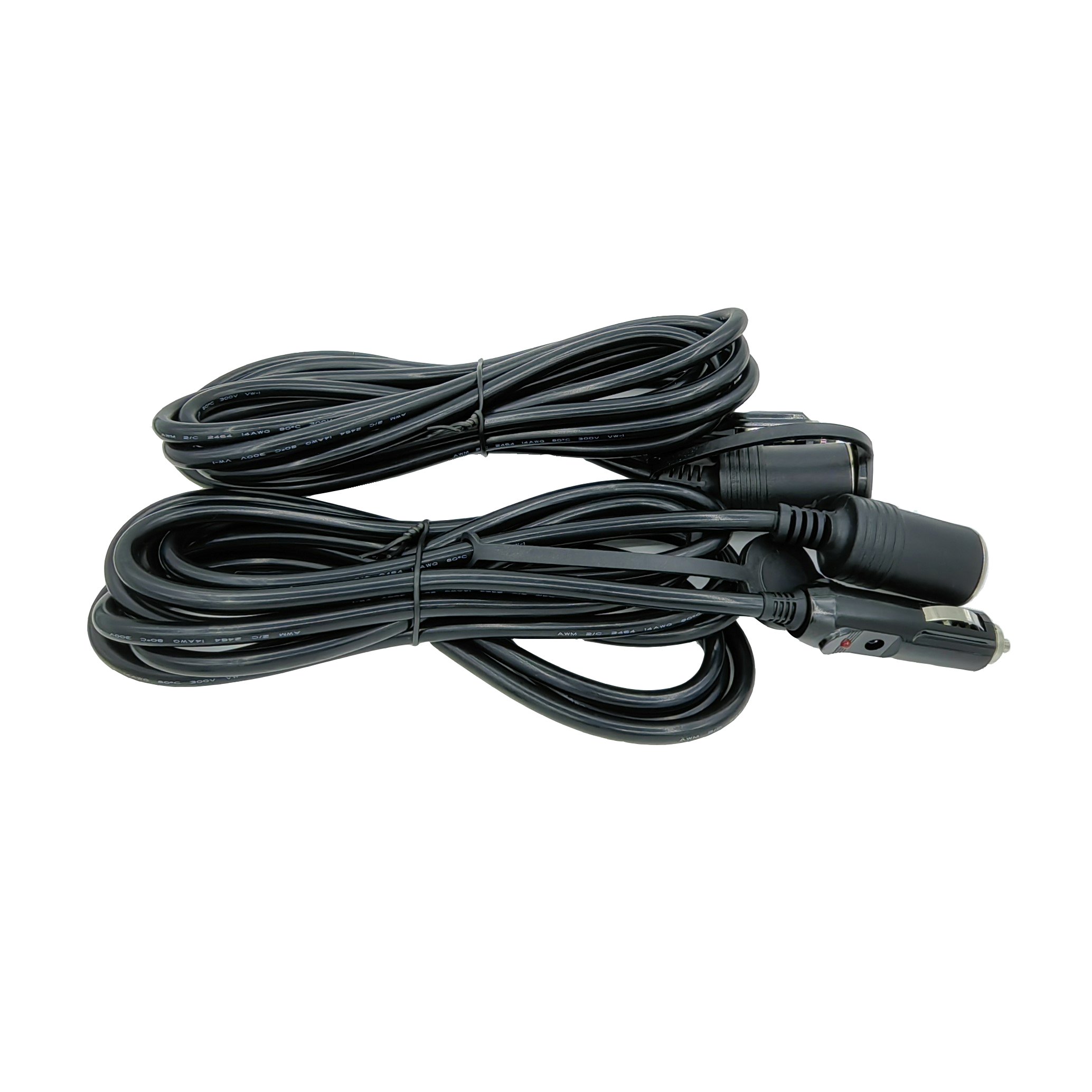 Customize 12-24V 15A 2*14AWG Silicone Cable 3.6 Meter 12 Feet Car Cigarette Lighter Extension Cable Plug Car Accessories
