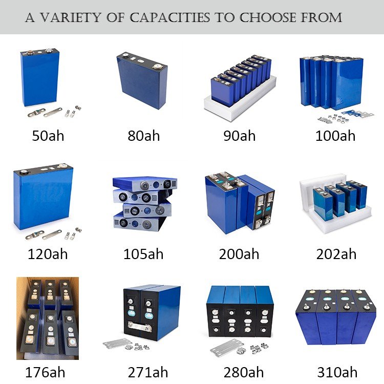 BMS Long Cycle Life 3.2V105AH LifePO4 Battery Pack For Golf Cart Lithium Battery 105ah 3.2v 105ah