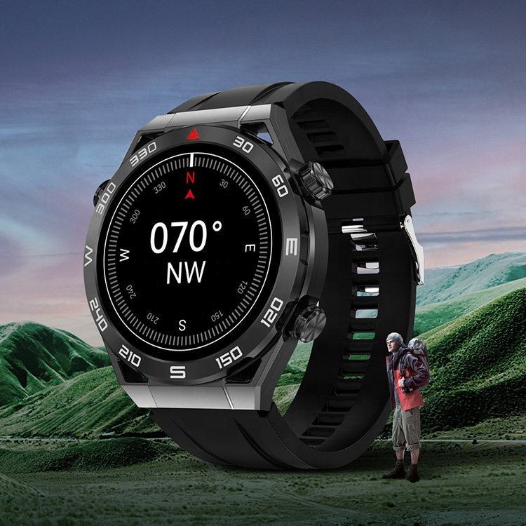 Hot DT Ultra Mate Sport Wireless Charging Call NFC Stainless Steel Round For Huawei Android Fashion Smart Watch For Men Women