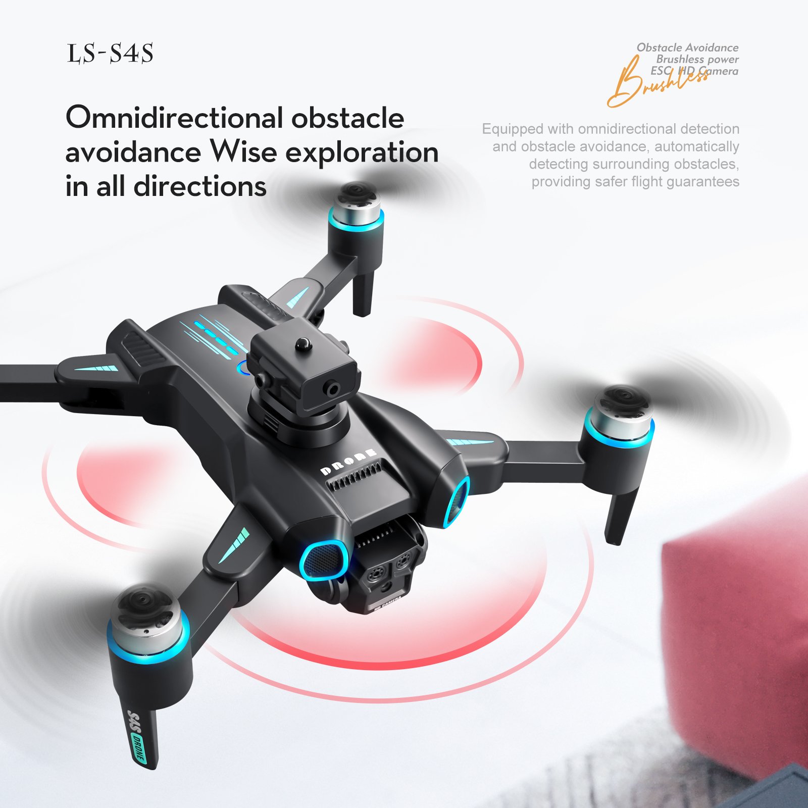 Light Brushless Aerial Photography Drone Accessories For Stem Project Remote Control Aircraft Obstacle Avoidance Quadcopter