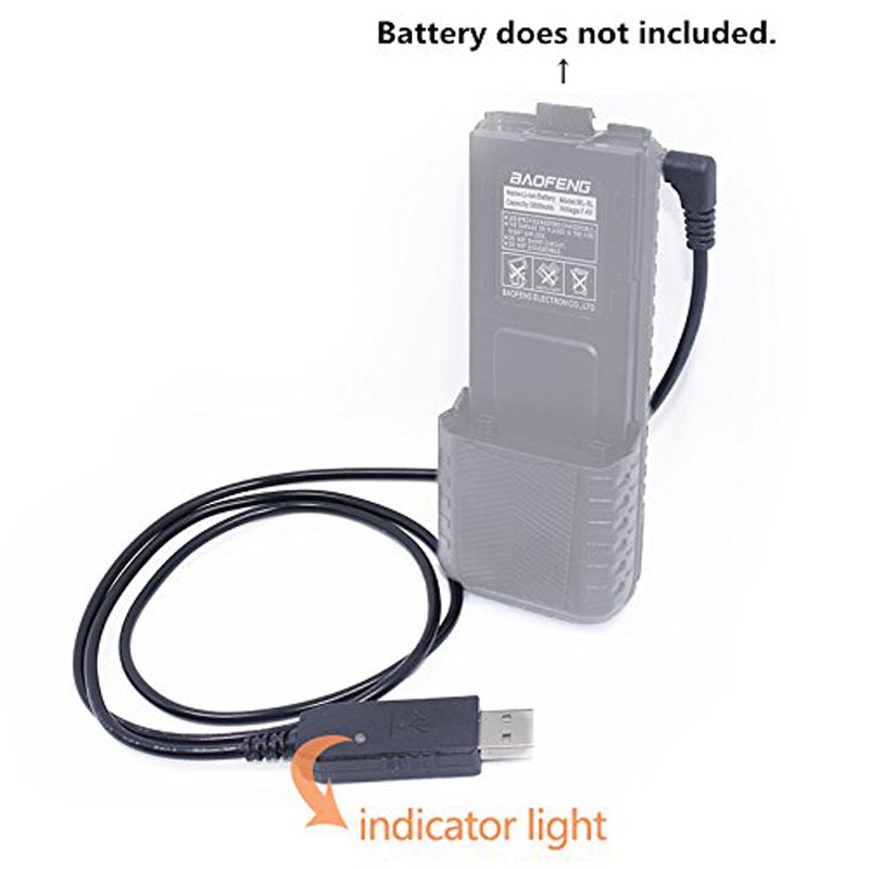 UV 82 Walkie Talkie Accessories Two Way Radio Charger Baofeng Carca USB C 2022