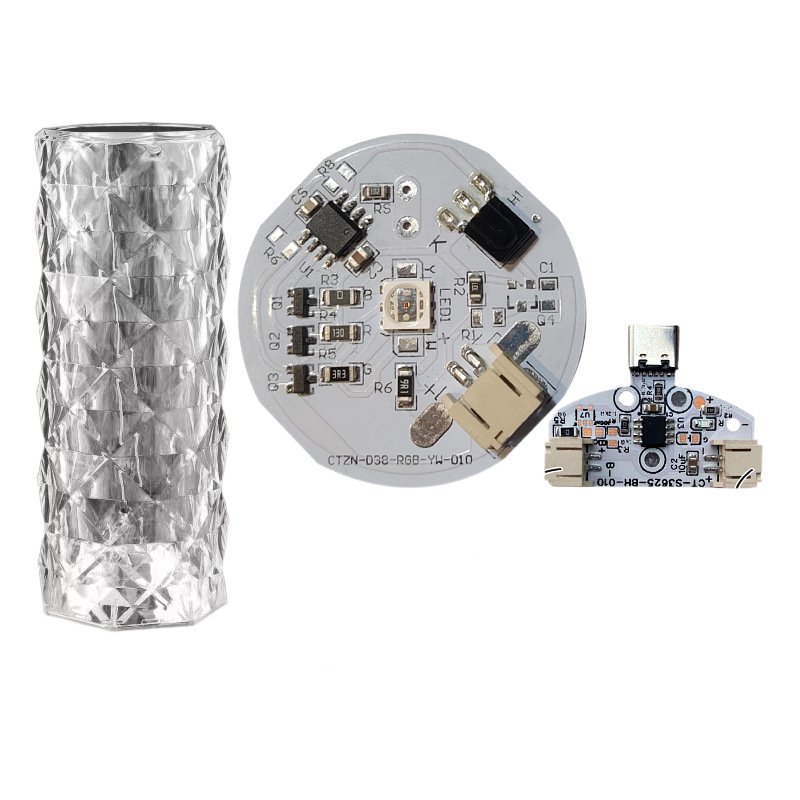 Factory sales Touch Switch Charging panel wiht light source board SKD for Night Light Moon light rose lamp Kit 5V