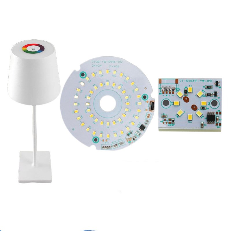 Factory sales Touch Switch Charging panel wiht light source board SKD for Night Light Moon light rose lamp Kit 5V