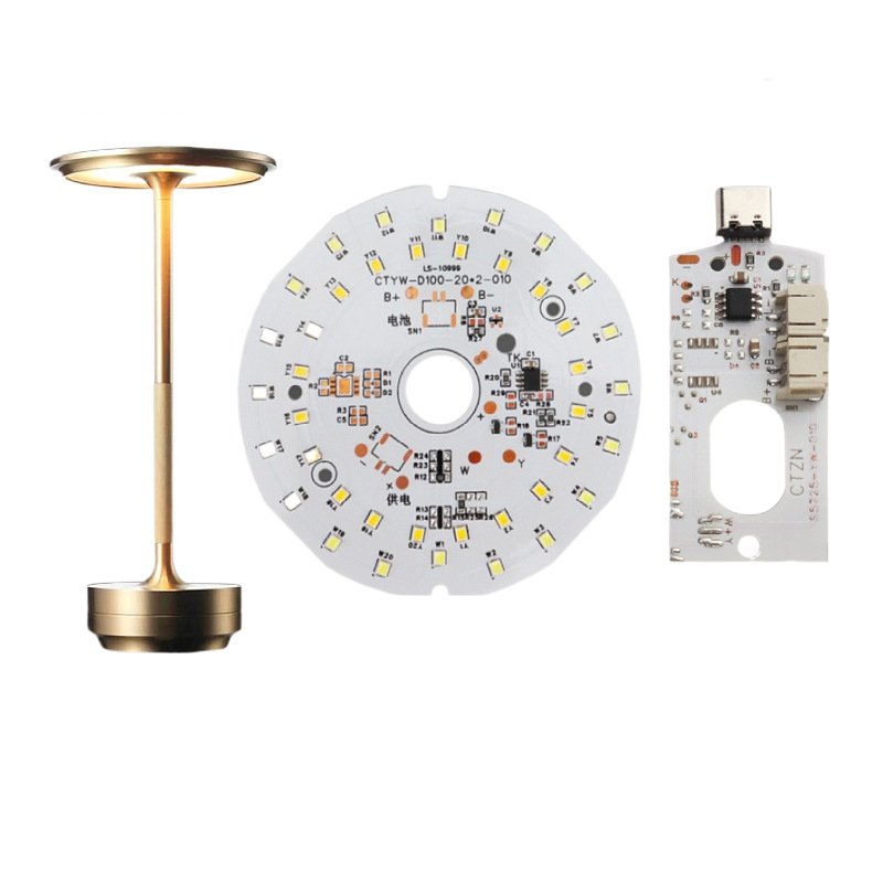 Factory sales Touch Switch Charging panel wiht light source board SKD for Night Light Moon light rose lamp Kit 5V