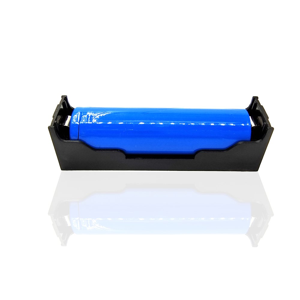 Plastic 1 Section Battery Holder For Battery Holder 18650 1 Cell with PC PIN Through Hole Single Slot 18650 Battery Case Holder