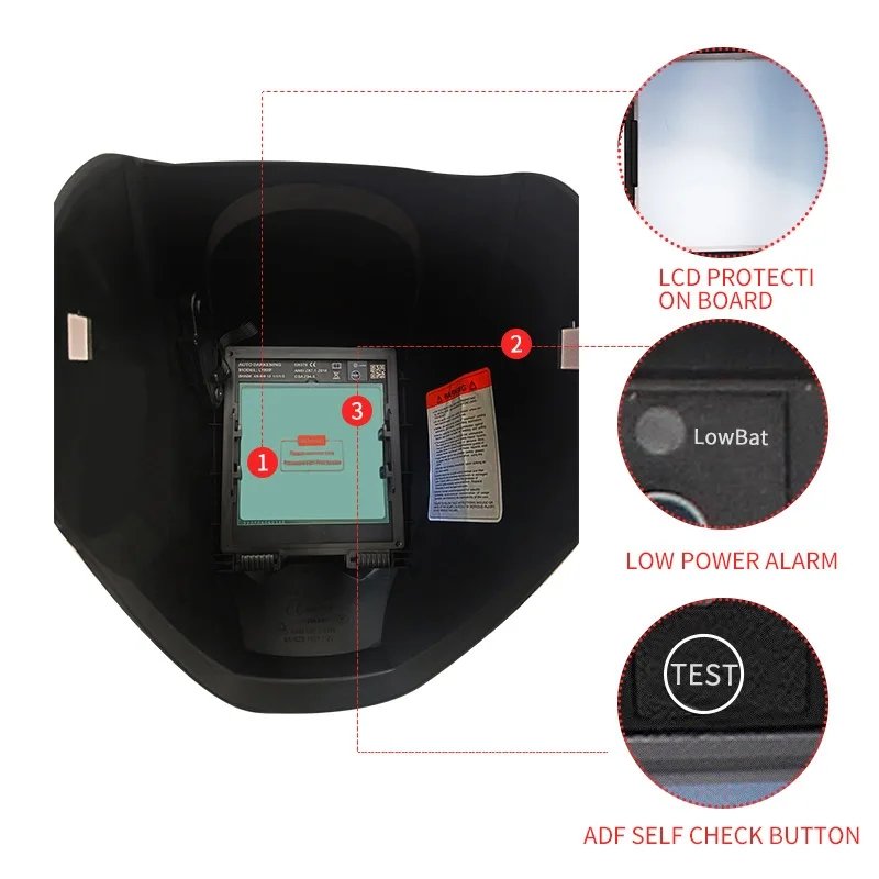 Big View Eara 4 Arc Sensor DIN5-DIN13 Solar Auto Darkening TIG MIG MMA True color Welding Mask Helmet Welder Cap Face mask