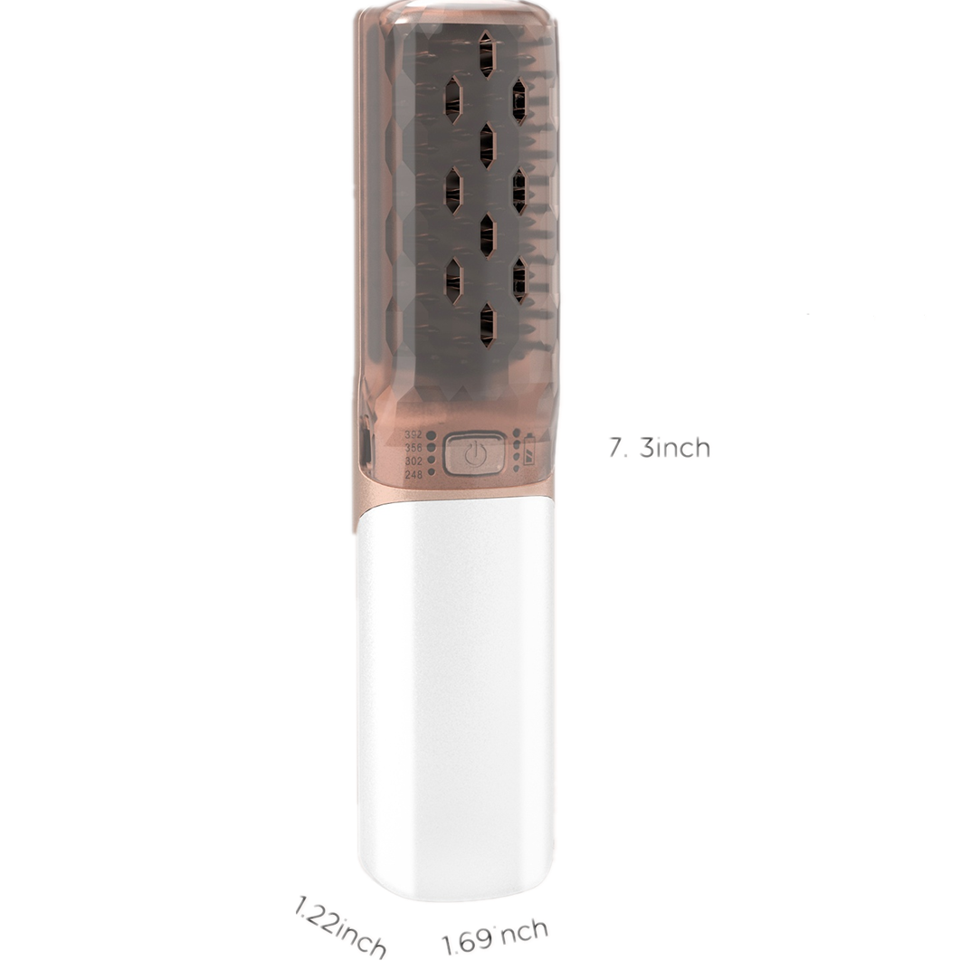 New Mini Usb Unisex Hair Care Fluffy Anti Static Negative Ion Styling Comb Plastic on Electric Straightener