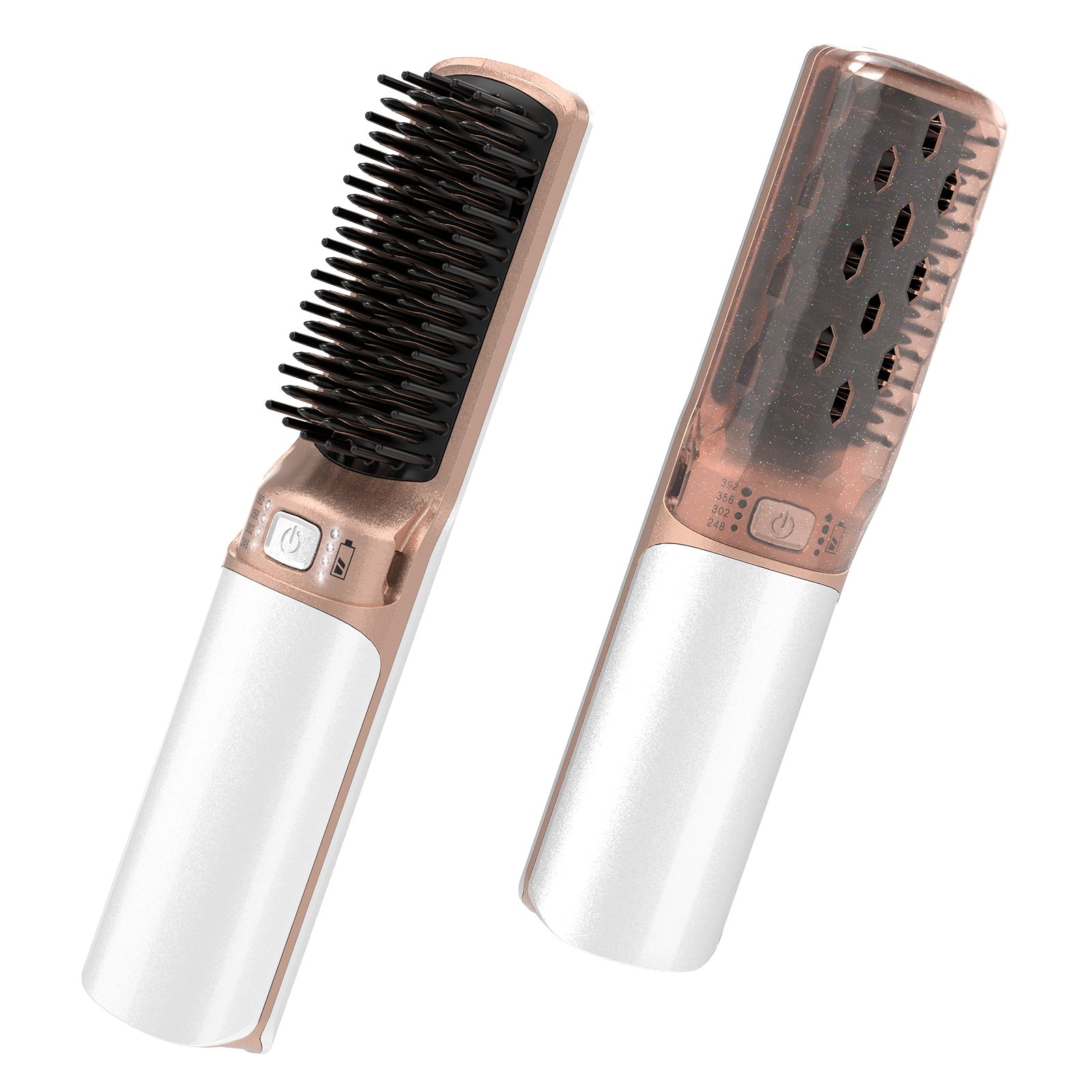 New Mini Usb Unisex Hair Care Fluffy Anti Static Negative Ion Styling Comb Plastic on Electric Straightener