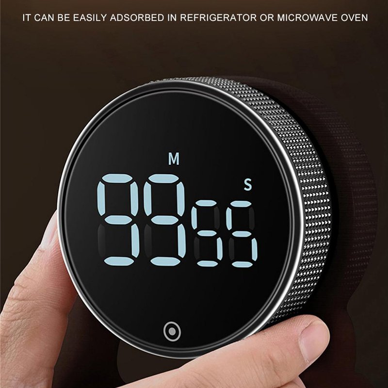Dropshipme Digital Timer Smart Timer Magnetic Electronic Cooking Countdown Clock LED Mechanical Remind Alarm Kitchen Accessories