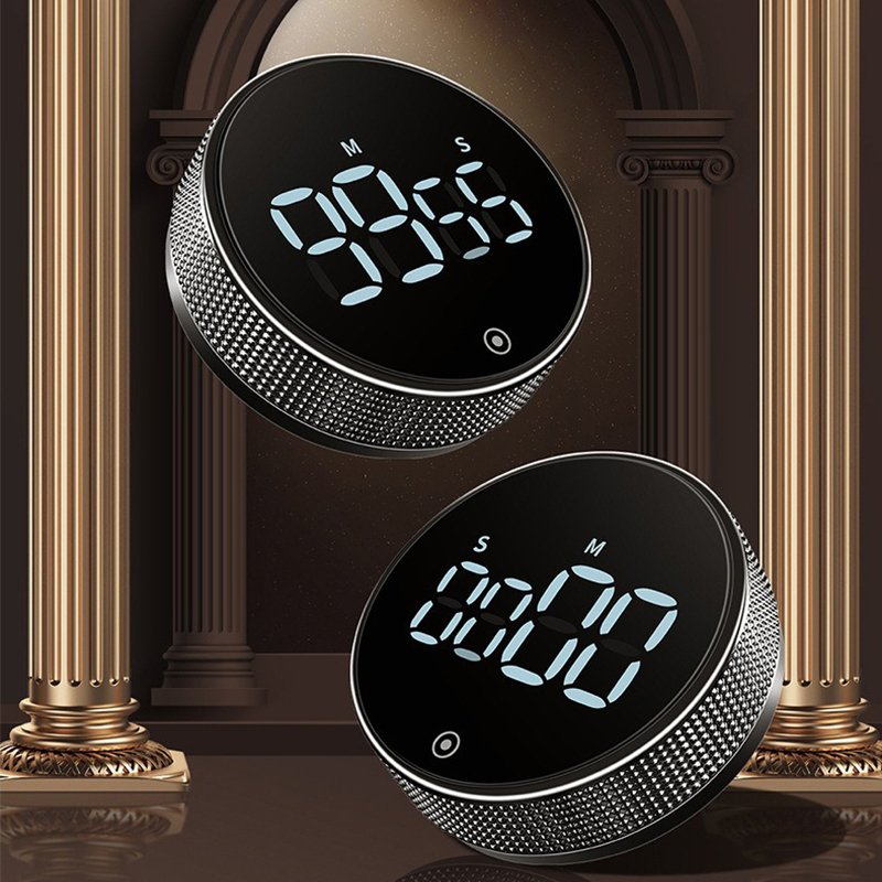 Dropshipme Digital Timer Smart Timer Magnetic Electronic Cooking Countdown Clock LED Mechanical Remind Alarm Kitchen Accessories
