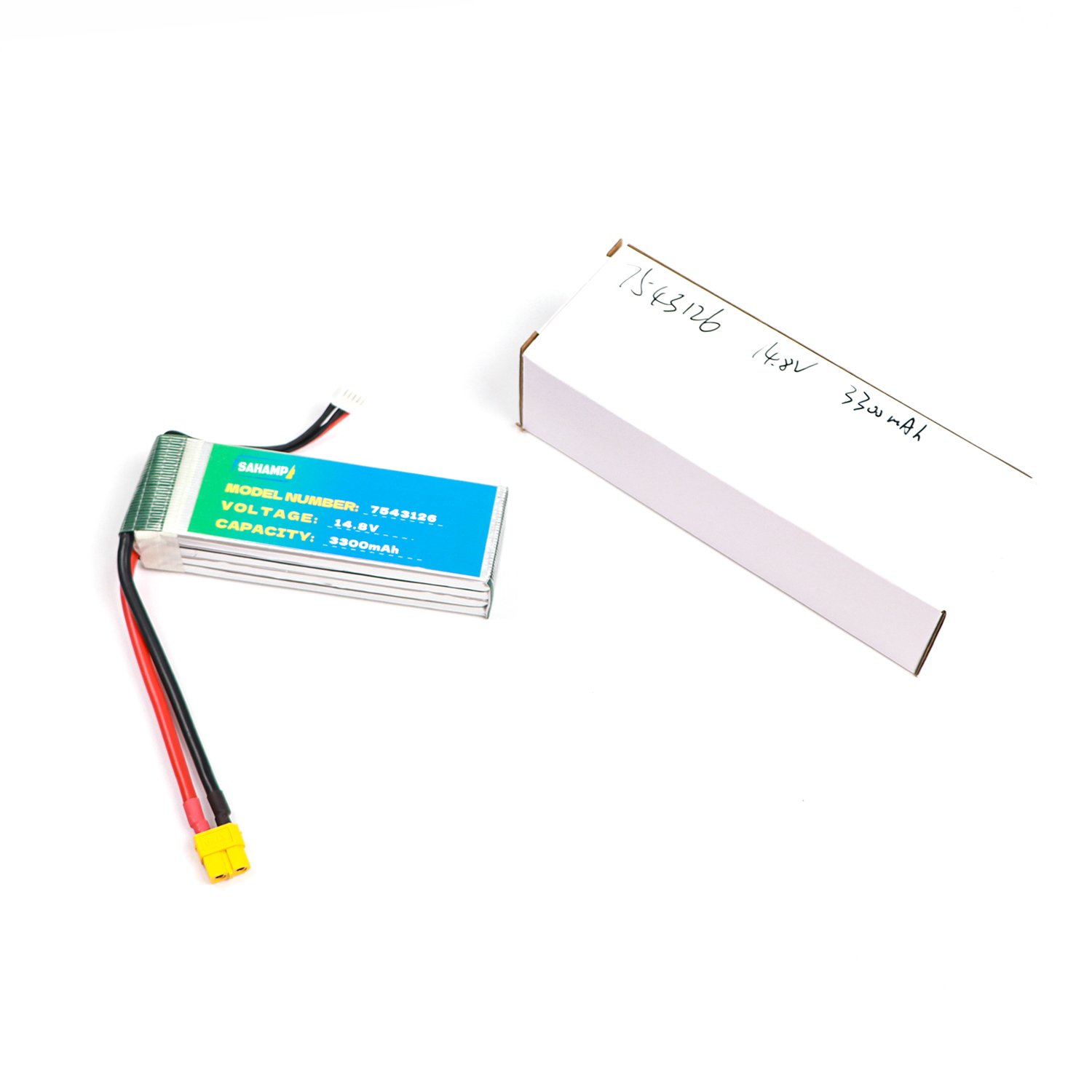 SAHAMP 14.8V Lithium Polymer Battery Pack 3300mAh for Drones Electric Vehicles Consumer Electronics Solar Storage